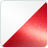 Brahminy White - Crimson Red